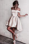Sexy Off the Shoulder Short Prom Dress, Simple Short Homecoming Dress UQ2363