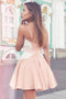 Sexy A-Line Spaghetti Straps Sweetheart Homecoming Dresses With Lace UQ2154