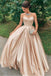 Chic Sweetheart Simple Long A-line Prom Dresses Modest Long Women Dress chp0012